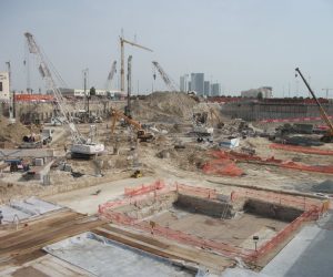 Deep wells at a building site-800