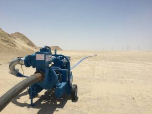 Dewatering Pumps utilized as a booster pump