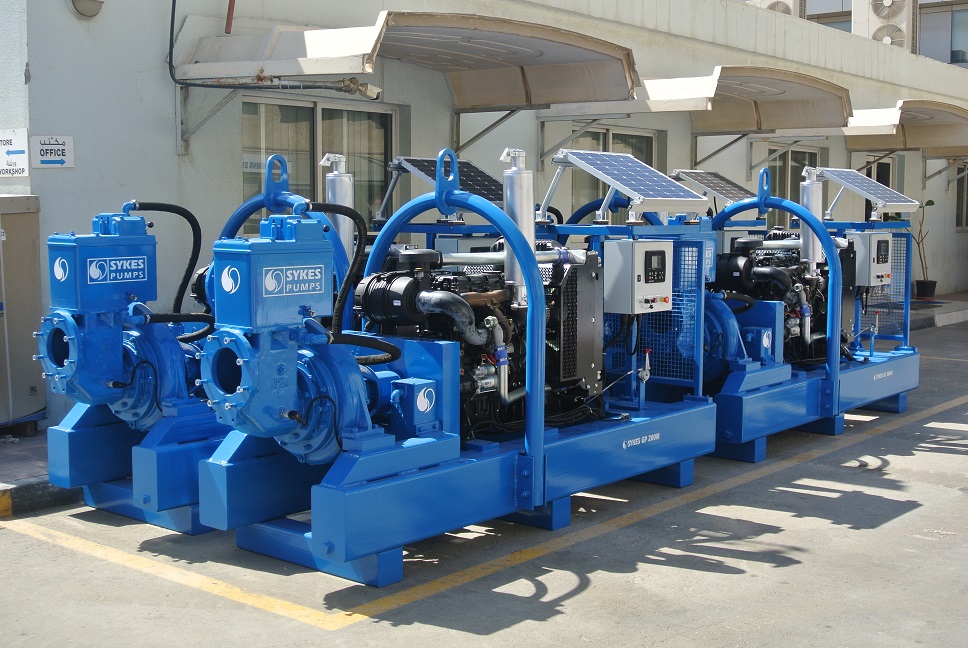 GP200M with solar panels Construction company seeks Khansaheb Sykes pumping solution for infrastructural project