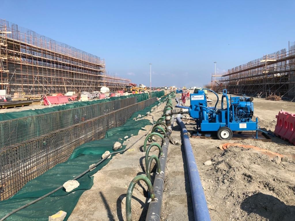 Infrastructural solutions company turns to us for dewatering assistance