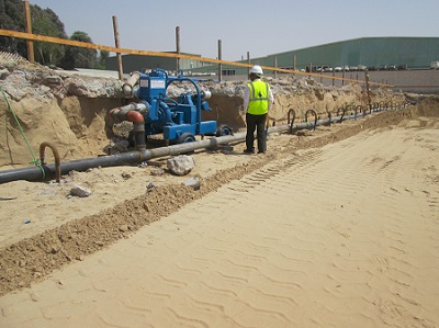 Well Point Dewatering Wellpoint Dewatering for Office Building in Sharjah, UAE