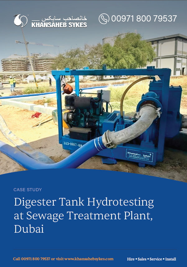 First Page- Digester Tank Hydrotesting at Sewage Treatment Plant, Dubai