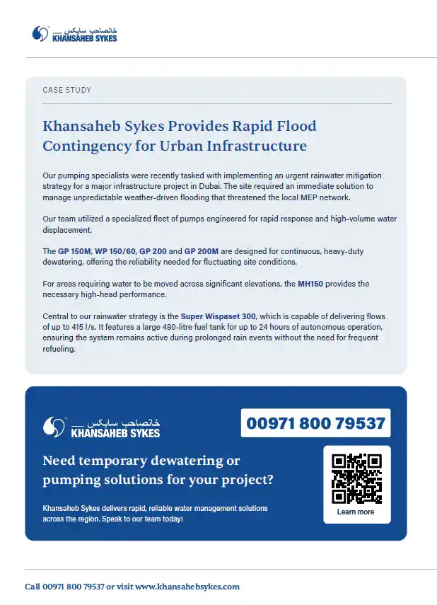 Second Page High-Capacity Rainwater Management for Infrastructure, Dubai