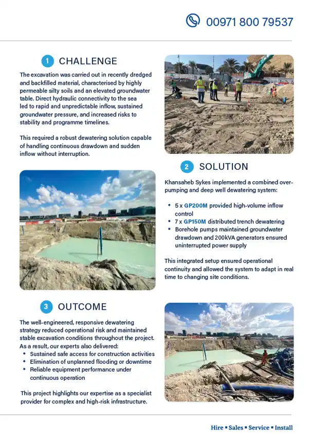 3rd page - Dewatering Operations for Stormwater Line Installation